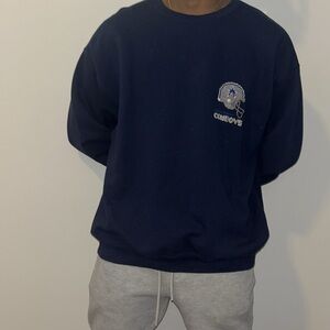 🏈DallasCowboys needle point HAND STITCHED sweat shirt🏈